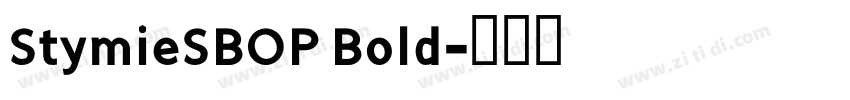 StymieSBOP Bold字体转换
